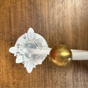 White and Gold Wall Hook